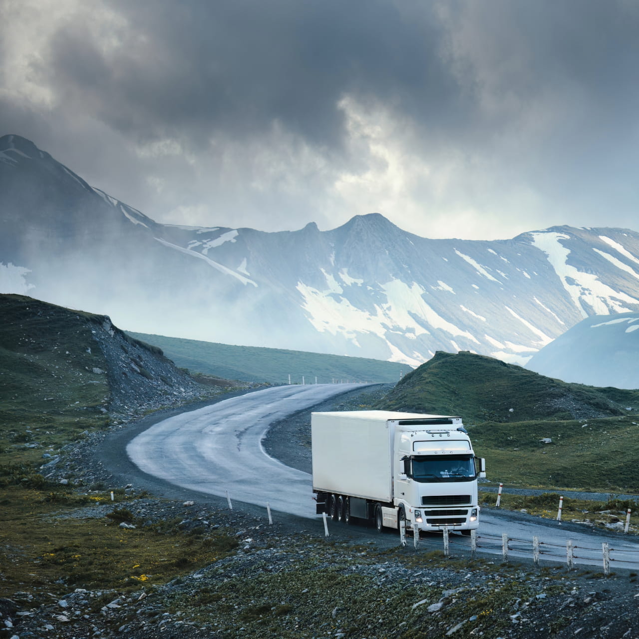 Truck driving